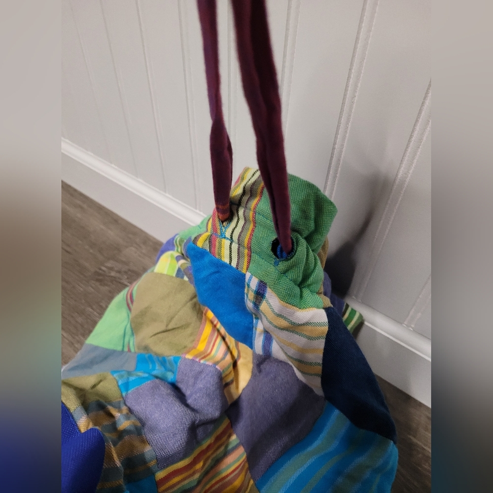 One-Way Kilkoy Patchwork Drawstring Backpack Cinc… - image 5